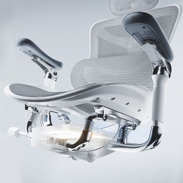 Silky Smooth Recline freely suspending at any angle
