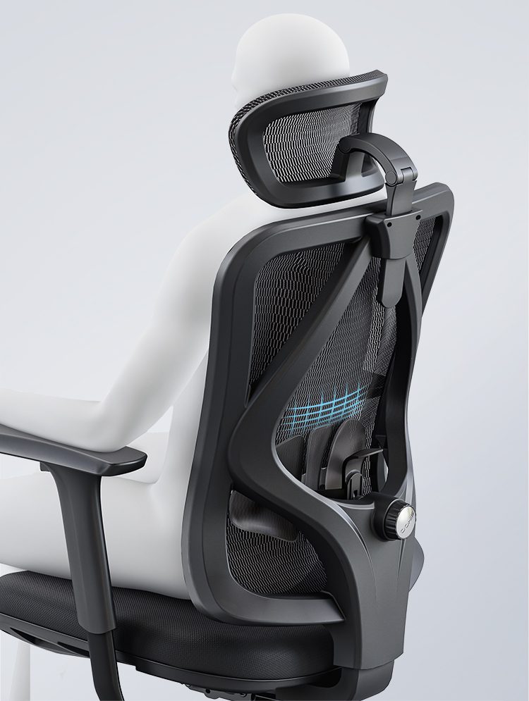 Regardless of size, it conforms to your body shape and supports your back Elastic curved material for a more comfortable support