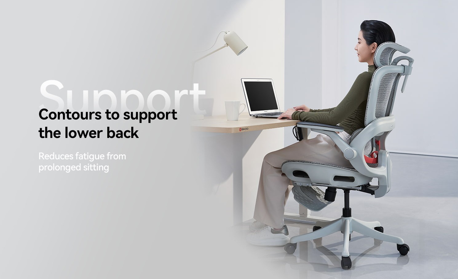 Choosing an ergonomic office chair based on height, weight and neck support