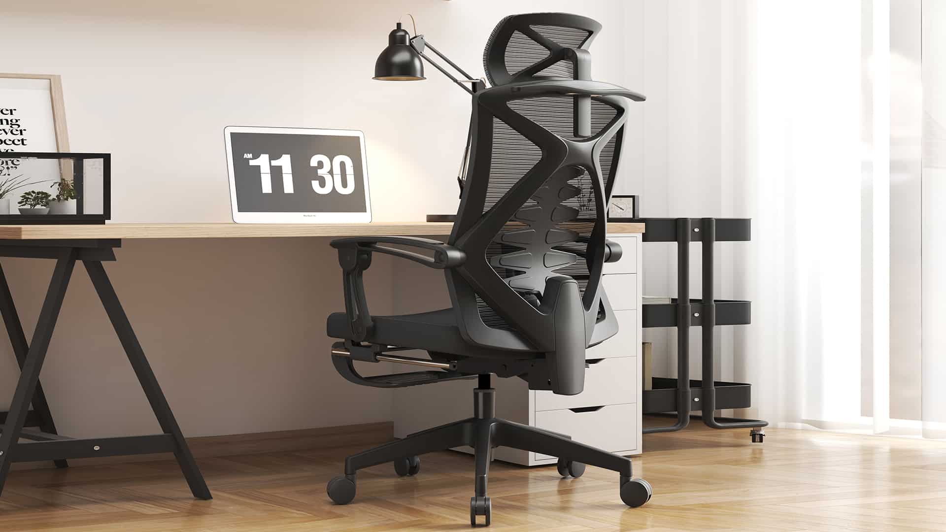 Adjustable ergonomic desk chair for comfortable 8-hour workdays